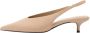 Mango leren slingback pumps beige - Thumbnail 2