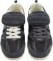 Mango leren sneakers donkerblauw - Thumbnail 2