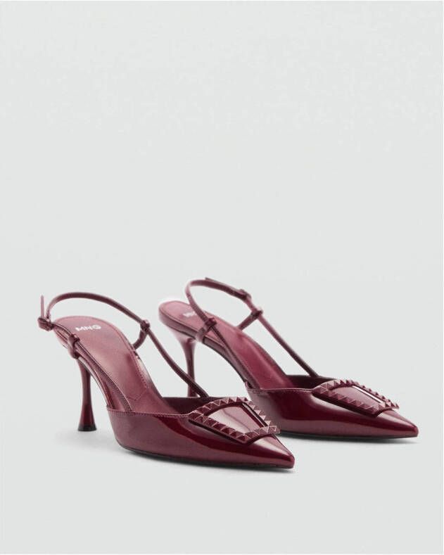 Mango slingback pumps donkerrood