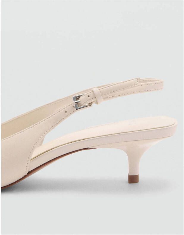 Mango slingback pumps ecru