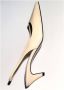 Mango slingback pumps lichtgeel - Thumbnail 3