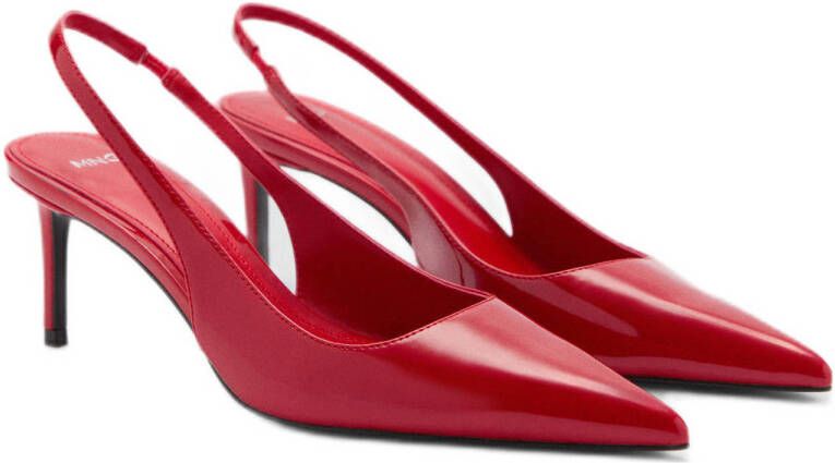 Mango slingback pumps rood