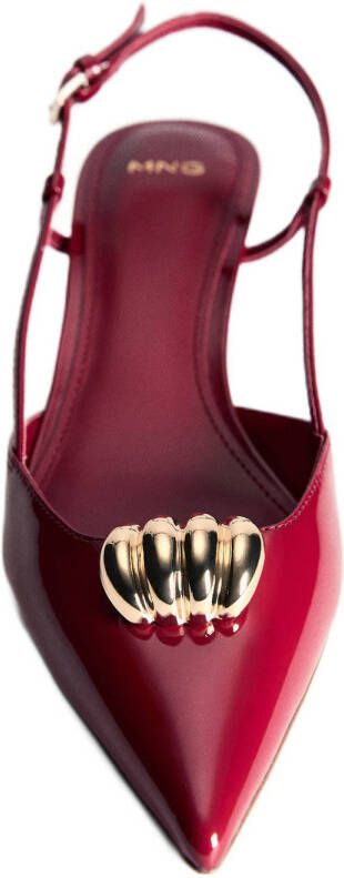 Mango slingback pumps rood