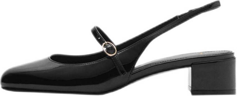 Mango slingback pumps zwart