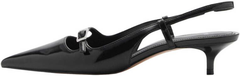 Mango slingback pumps zwart