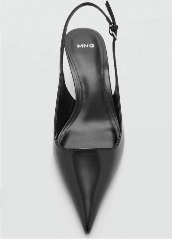 Mango slingback pumps zwart