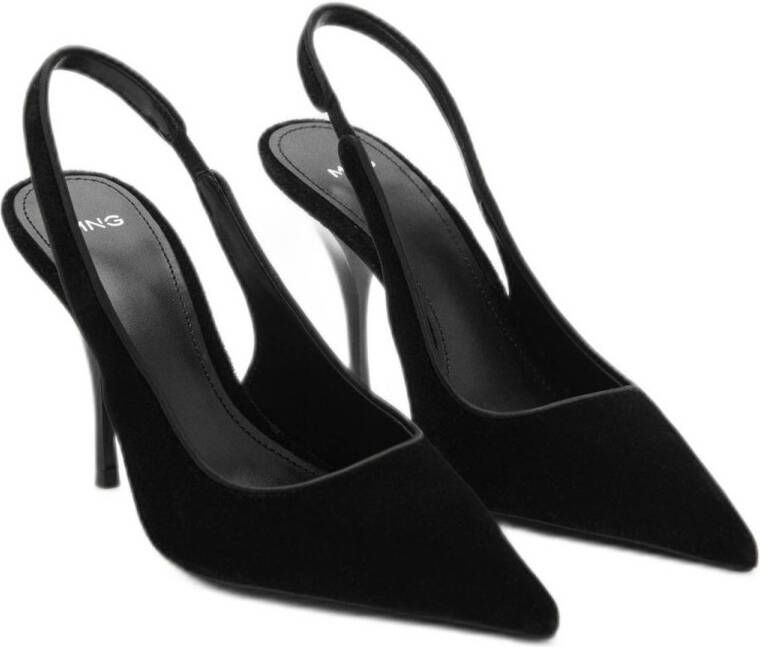 Mango slingback pumps zwart