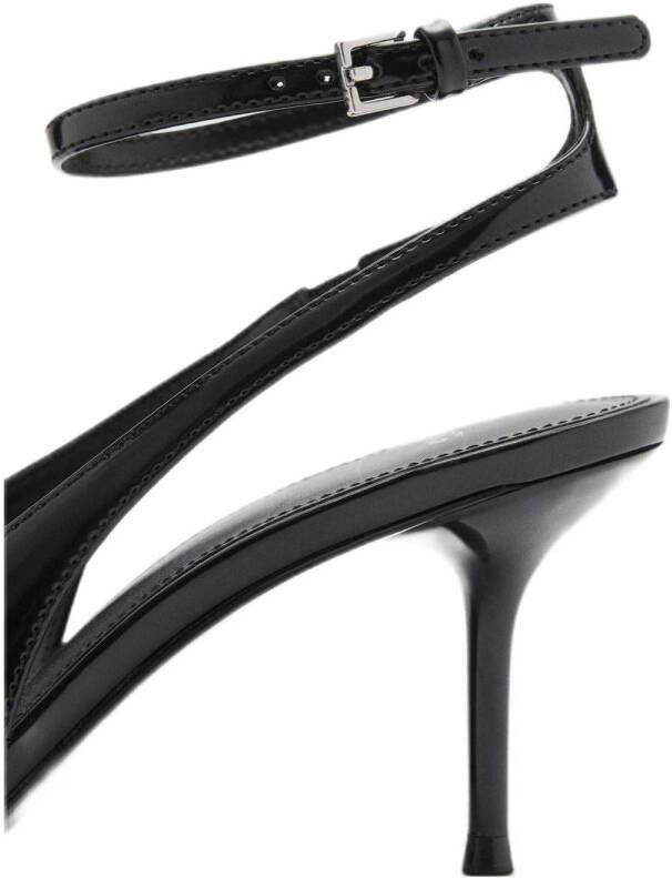 Mango slingback pumps zwart