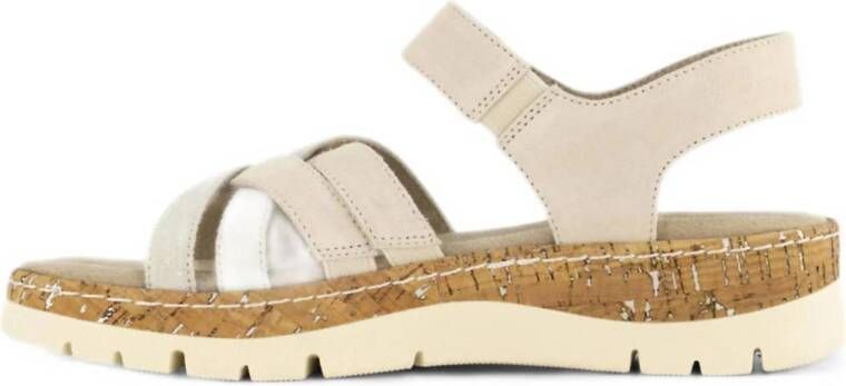 Medicus comfort leren sandalen beige