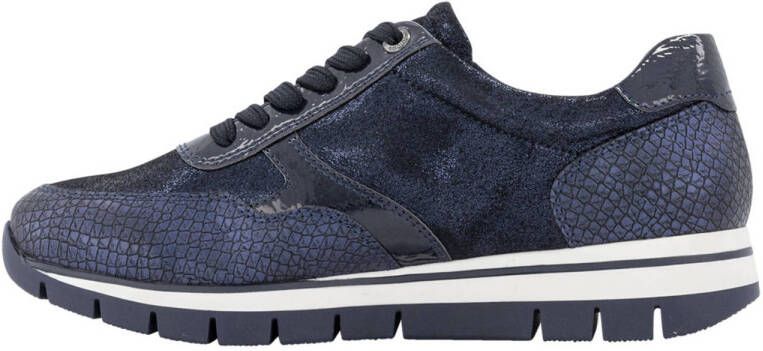 Medicus Dames Donkerblauwe sneaker croco - Foto 2