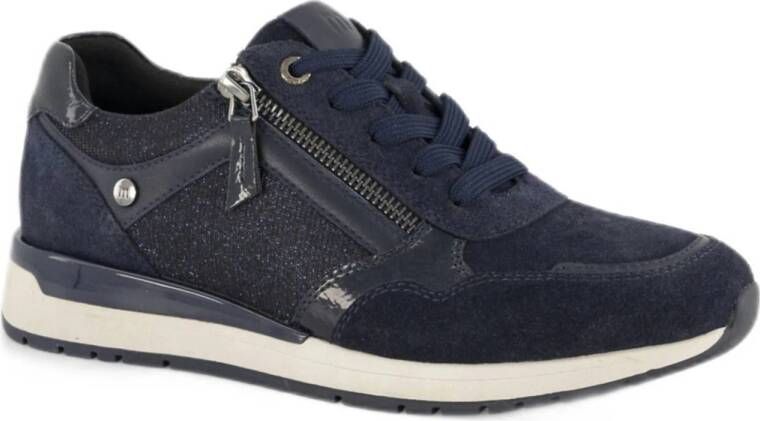 Medicus comfort leren sneakers blauw