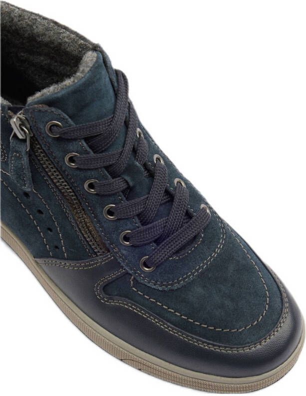 Medicus comfort leren sneakers donkerblauw