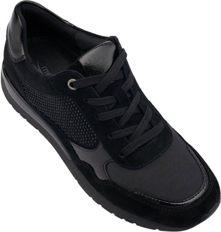 Medicus comfort leren sneakers zwart