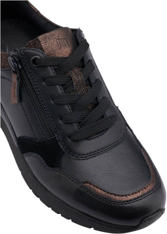 Medicus comfort leren sneakers zwart