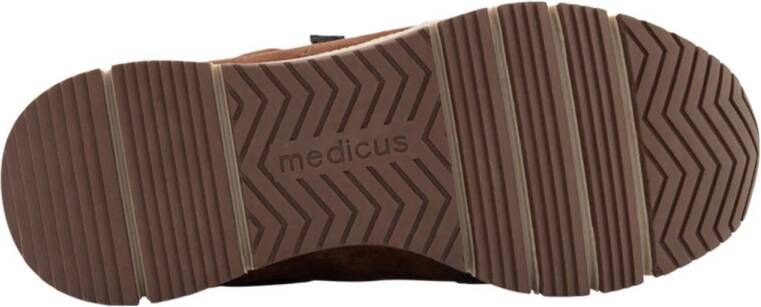 Medicus comfort suède sneakers bruin