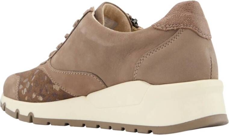 Medicus leren sneakers taupe