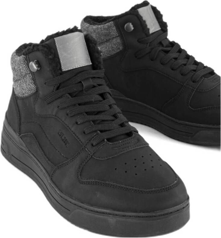 Memphis One leren sneakers zwart