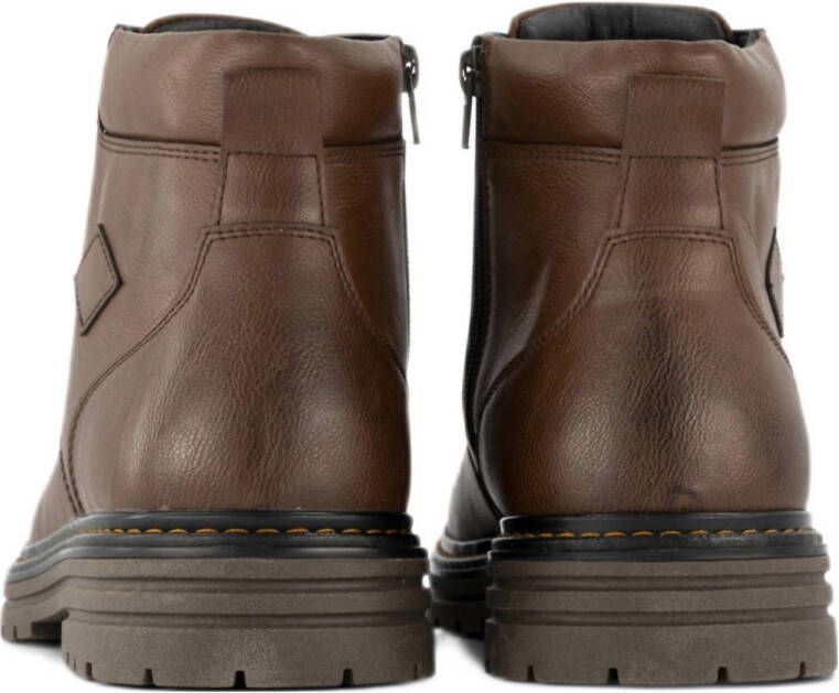 Memphis One veterboots donkerbruin