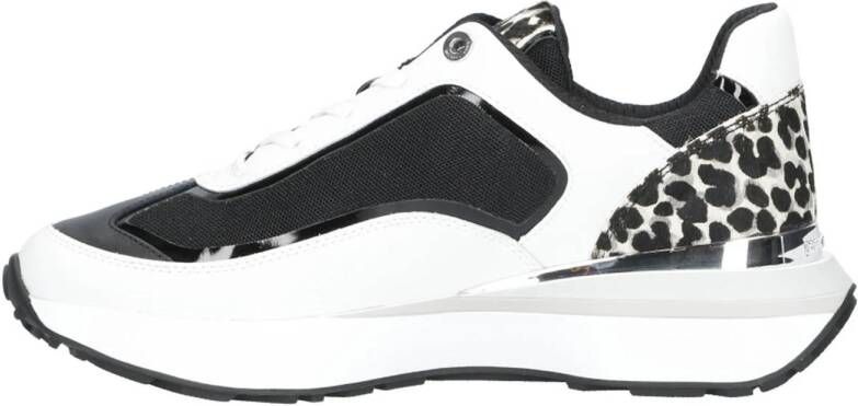 Michael Kors Ari chunky leren sneakers wit zwart