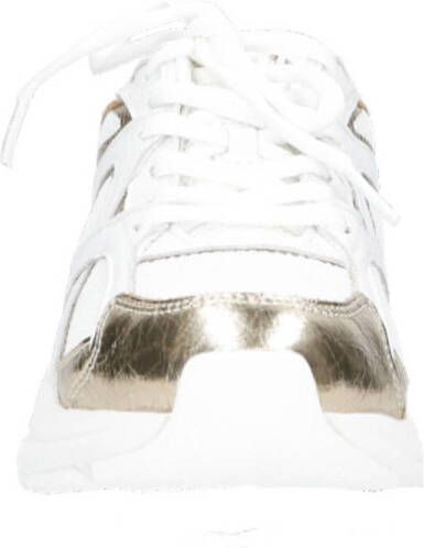 Michael Kors Leo trainer chunky leren sneakers wit goud