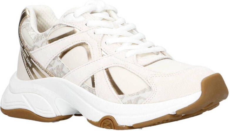 Michael Kors Leo Trainer chunky suède sneakers ecru