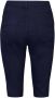 Miss Etam Plus high waist slim fit broek donkerblauw - Thumbnail 2