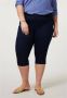 Miss Etam Plus high waist slim fit broek donkerblauw - Thumbnail 3