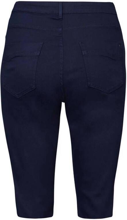 Miss Etam Plus high waist slim fit broek donkerblauw