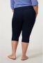 Miss Etam Plus high waist slim fit broek donkerblauw - Thumbnail 6