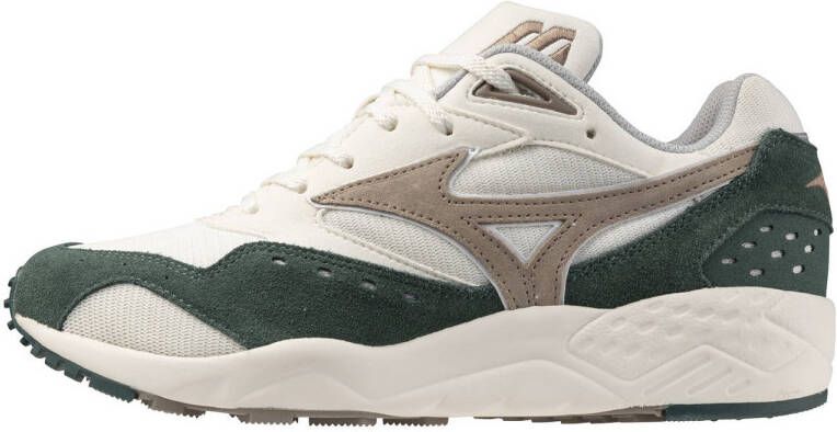 Mizuno Contender sneakers ecru beige donkergroen