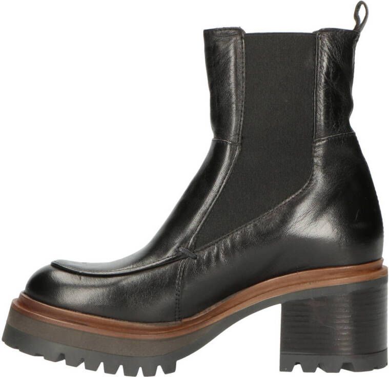 Mjus leren chelsea boots zwart