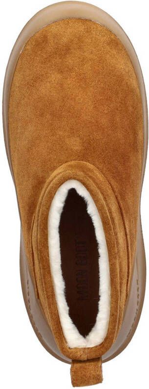 Moon Boot Park Soft Luna suède enkelboots cognac