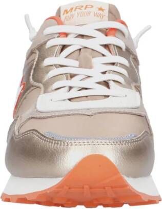 MRP 47 leren sneakers goud oranje