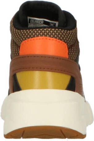 Munich Mini Track VCO sneakers blauw bruin oranje