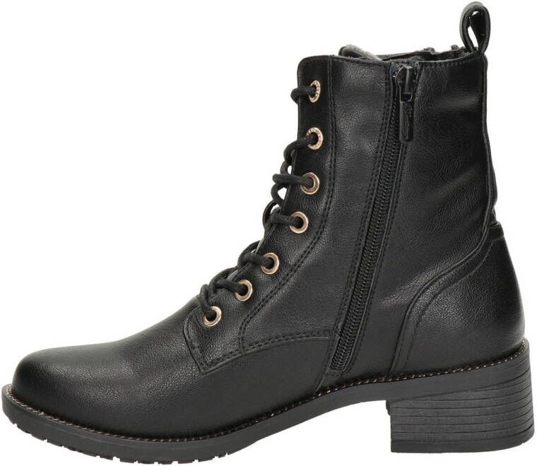 Mustang veterboots zwart