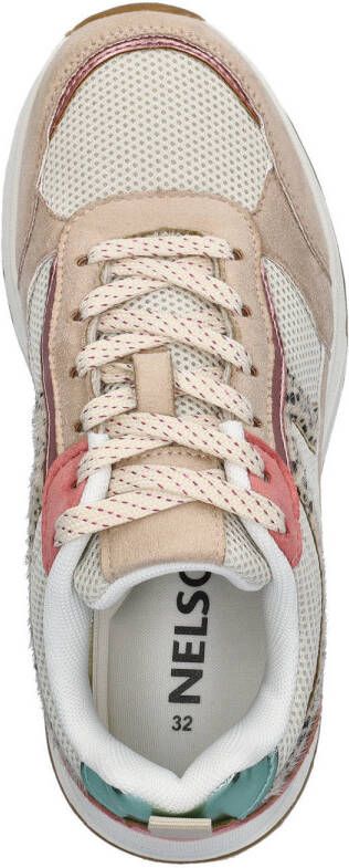 Nelson Kids chunky sneakers beige roze