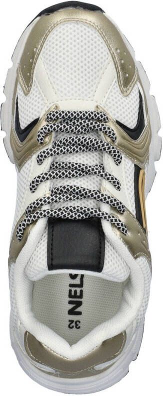 Nelson Kids chunky sneakers wit goud