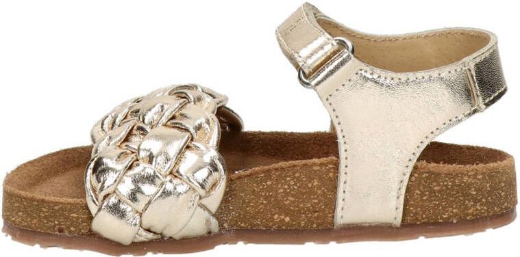 Nelson Kids leren sandalen goud