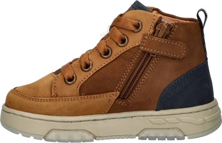 Nelson Kids leren sneakers cognac