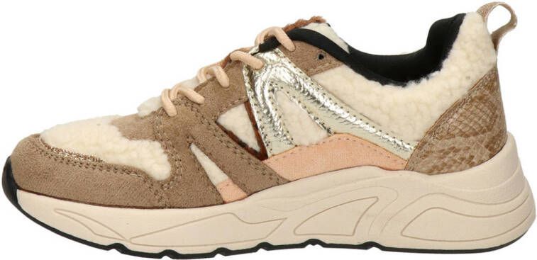 Nelson Kids teddy sneakers taupe