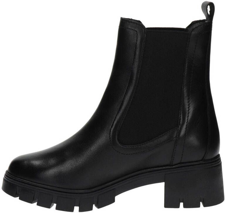 Nelson leren chelsea boots zwart