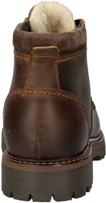 Nelson leren veterboots cognac