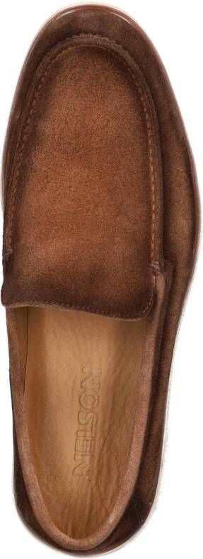 Nelson suède loafers cognac