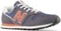 New Balance 373 V2 sneakers grijs oranje blauw - Thumbnail 5