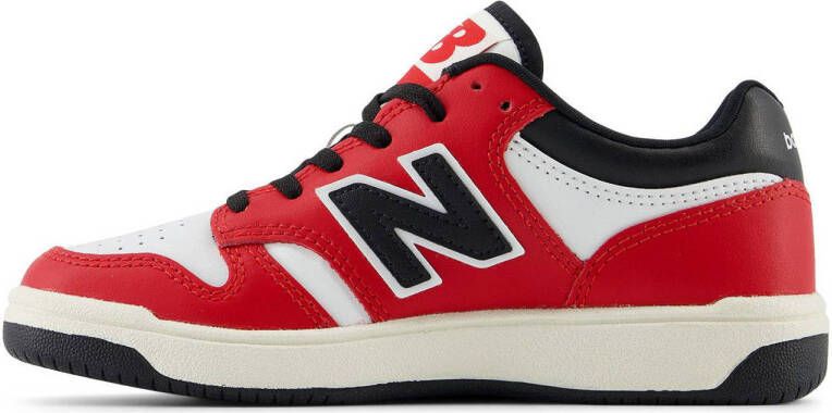 New Balance 480 sneakers rood zwart wit