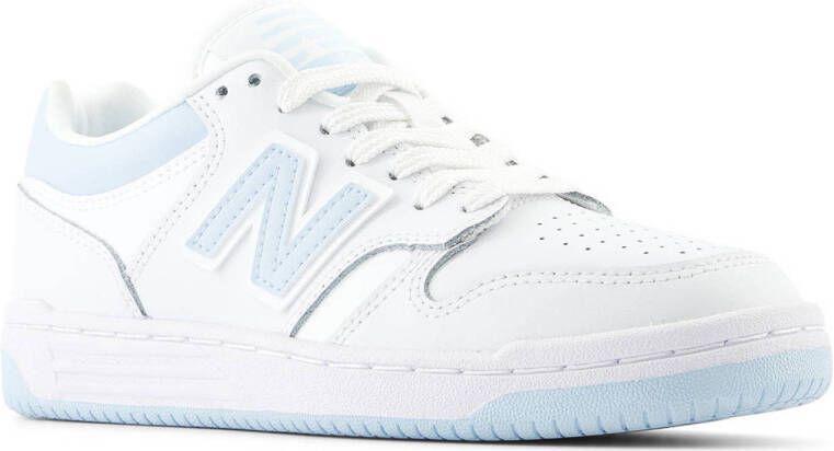 New Balance 480 sneakers wit lichtblauw