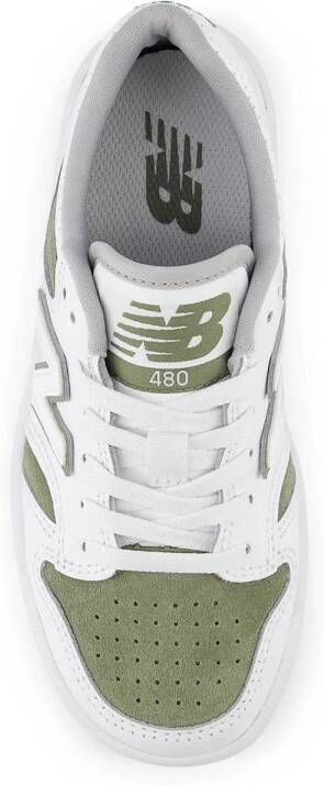 New Balance 480 sneakers wit olijfgroen