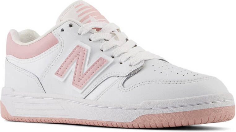 New Balance 480 sneakers wit roze Jongens Meisjes Leer Meerkleurig 36 - Foto 1
