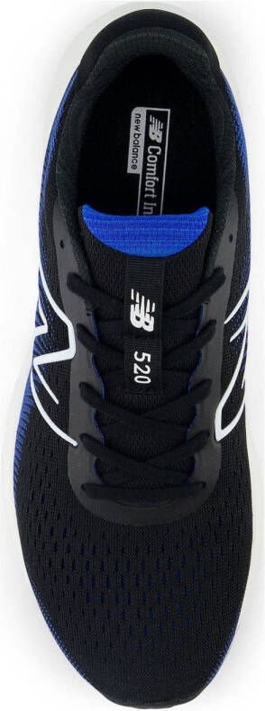 New Balance 520 hardloopschoenen blauw zwart wit