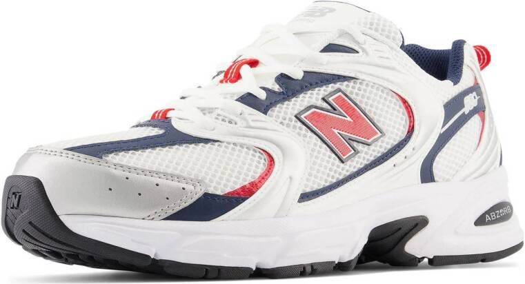 New Balance 530 sneakers wit donkerblauw rood